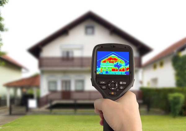 Diagnostic thermique d'une maison avec caméra infra rouge