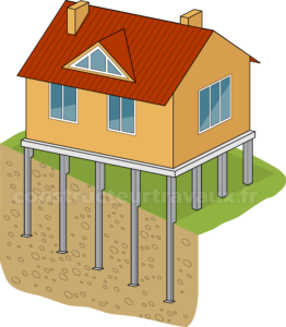 La fondation sur pieux - Constructeur Travaux