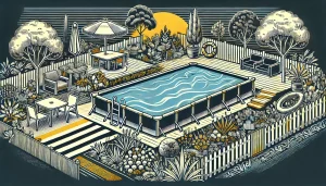 illustration piscine hors sol